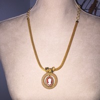 Cameo on Gold Chain - Thumbnail 1