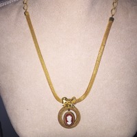 Cameo on Gold Chain - Thumbnail 2