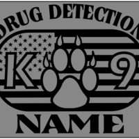 American K-9 Flag kennel tag - Thumbnail 4