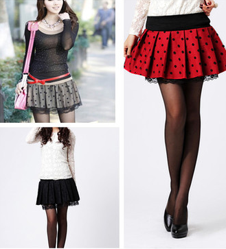 Polka Dots Lace Skirt