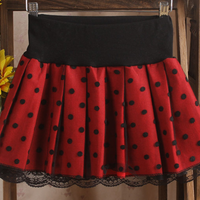 Polka Dots Lace Skirt - Thumbnail 2