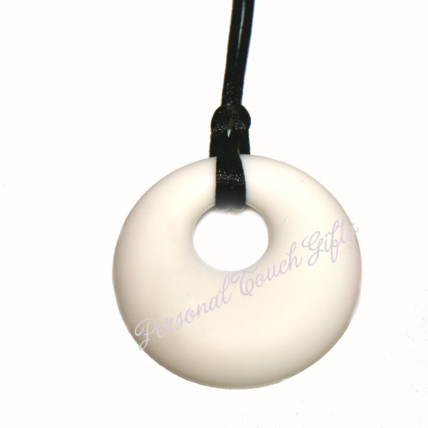 Circle Teething Pendant - White