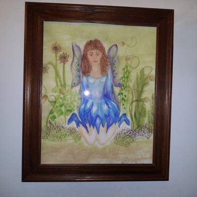 The garden fairy original water color print