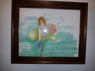 The Pond Fairy original water color print