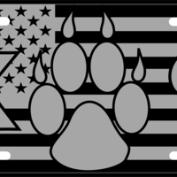American K9 Flag license plate - Thumbnail 3