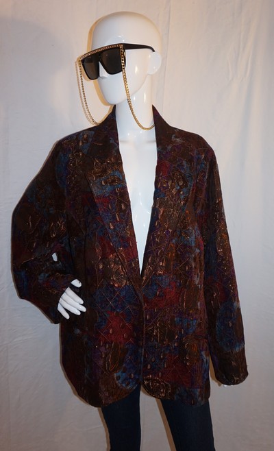 Vintage erin london brown/purple throw size 3x