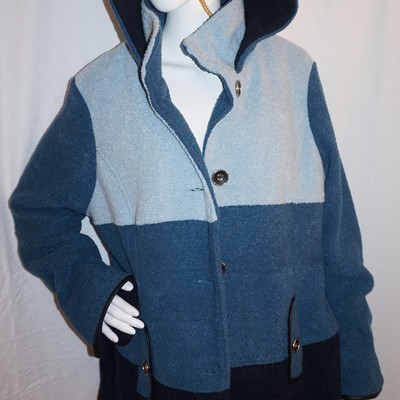 Vintage susan graver 3 color blue jacket size xl 