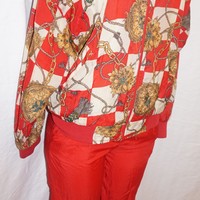 Vintage 2-Piece Bovattini Red Track Suit Set Size S - Thumbnail 1