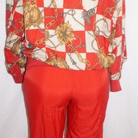 Vintage 2-Piece Bovattini Red Track Suit Set Size S - Thumbnail 2