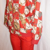 Vintage 2-Piece Bovattini Red Track Suit Set Size S - Thumbnail 3