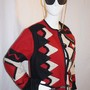 Vintage Cold Water Creek Red/Black Jacket (missing a button) Size L-1