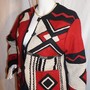 Vintage Cold Water Creek Red/Black Jacket (missing a button) Size L-2