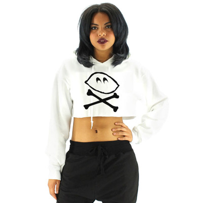 LOGO CROP HOODIE LADIES 