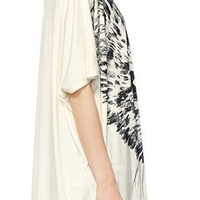 Loose Style Cat Print Shirt - Thumbnail 1