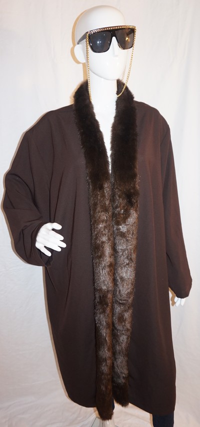 Vintage anna maxwell brown trench jacket, size 3x