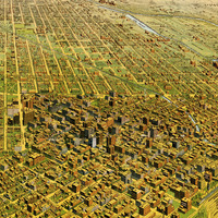 Denver, CO in 1908 - Bird's Eye View Map, Aerial map, Panorama, Vintage, Antique map, Reproduction, Giclée, Framable map, Fine Art, Wall art* - Thumbnail 4