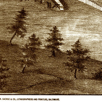 Andersonville Prison, GA - Created 1882 - Bird's Eye View Map, Aerial, Panorama, Vintage, Antique, Reproduction, Giclée, Framable, Fine Art - Thumbnail 4