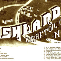 Ashland, NH in 1883 - Bird's Eye View Map, Aerial, Panorama, Vintage, Antique, Reproduction, Giclée, Framable, Fine Art - Thumbnail 4