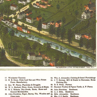 Winchester, NH in 1887 - Bird's Eye View Map, Aerial map, Panorama, Vintage map, Antique map, Reproduction, Giclée, Framable, Fine Art - Thumbnail 2