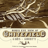 Whitefield, NH in 1883 - Bird's Eye Map, Aerial map, Panorama map, Vintage map, Antique map, Reproduction, Giclée, Framable map, Fine Art - Thumbnail 1