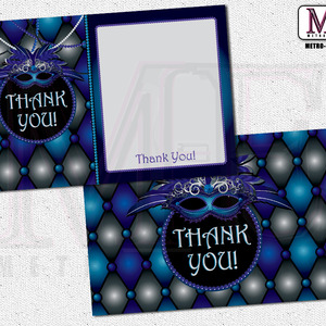 Masquerade thank you cards - Thumbnail 2