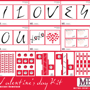 Valentine's day Banner, Valentine's day notes, Valentine's day cards. Valentine's day printables, Valentine's day Decorations