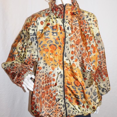 Vintage kloz tan animal print jacket, size 2x
