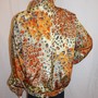 Vintage Kloz Tan Animal Print Jacket, Size 2X-3