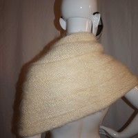 Vintage Cream Neck Piece, Size S - Thumbnail 3