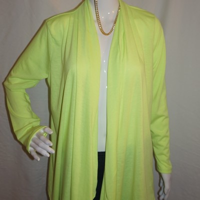 Vintage lysslon neon green throw, size xl