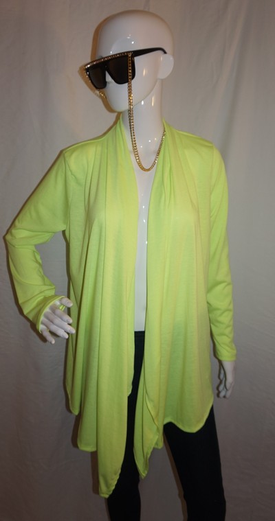 Vintage lysslon neon green throw, size xl