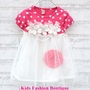 Girls Beautiful Pink Dress/Tunic with Pearls-1