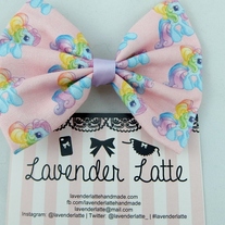 Kawaii Pony Unicorn Kawaii Pink Pastel Rainbow Hair Bow Unicorn Hair Clip