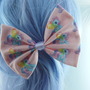 Kawaii Pony Unicorn Kawaii Pink Pastel Rainbow Hair Bow Unicorn Hair Clip-2