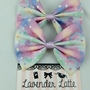 Kawaii Pastel Galaxy Nebular Handmade Medium Hair Bow Hair Clip Fairy Kei-1