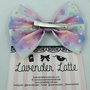 Kawaii Pastel Galaxy Nebular Handmade Medium Hair Bow Hair Clip Fairy Kei-3