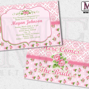 Shabby Chic Bridal Shower Invitations - Thumbnail 3