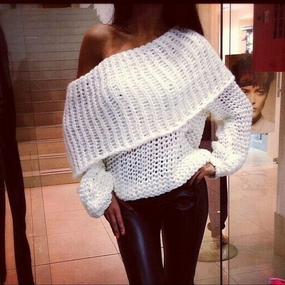 Off shoulder crochet top