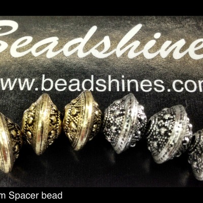 Spacer beads 12mm x 10mm (100pcs) - Thumbnail 4