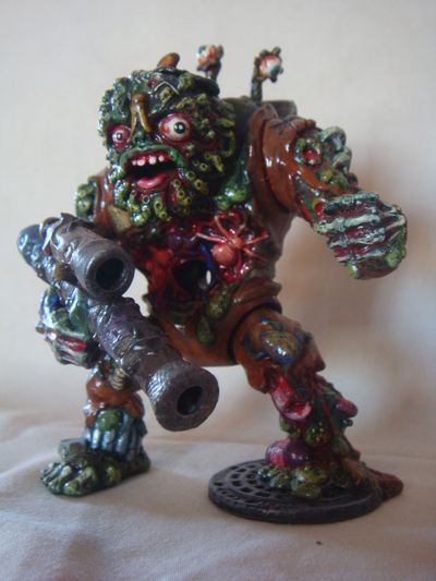 Custom painted muckman & joe eyeball