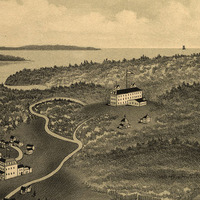 Peak's Island, Portland Harbor, Maine in 1886 - Bird's Eye View Map, Aerial, Panorama, Vintage, Antique, Giclée, Framable, Fine Art - Thumbnail 3