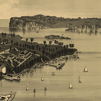 Peak's Island, Portland Harbor, Maine in 1886 - Bird's Eye View Map, Aerial, Panorama, Vintage, Antique, Giclée, Framable, Fine Art - Thumbnail 4