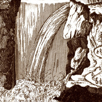 Niagara Falls, 1775 - Bird's Eye View, Aerial, Panorama, Vintage, Antique, Reproduction, Giclée, Framable, Fine Art, home decor, wall art - Thumbnail 2