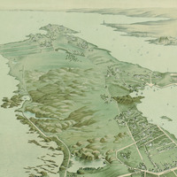 Newport, RI in 1878 - Bird's Eye View Map, Aerial Map, Panorama, Vintage Map, Antique, Reproduction, Giclée, Framable, Fine Art, History - Thumbnail 4