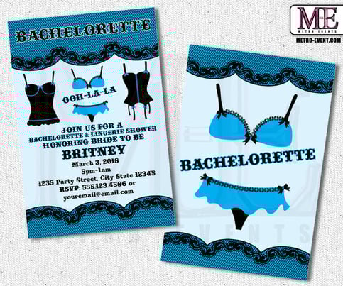 Bachelorette Party Invitations, Bachelorette Invitation, Lingerie Shower Invitations, Bachelorette Party, Invitations, Invitation