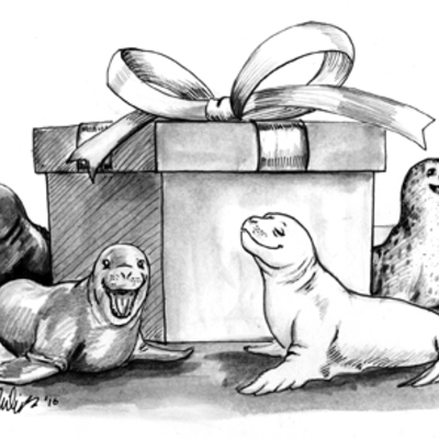 Loe  original sketch carahil's  gifts