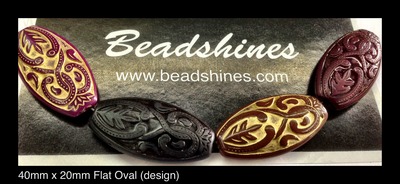 Engraved Flat Oval 30mm x 20mm