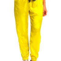 SATIN BOW TIE SASH JOGGER PANTS - Thumbnail 2