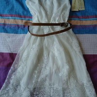 White Lace Dress  - Thumbnail 1