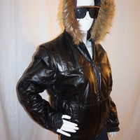 Vintage Members Only Black Leather Jacket Size XL - Thumbnail 1